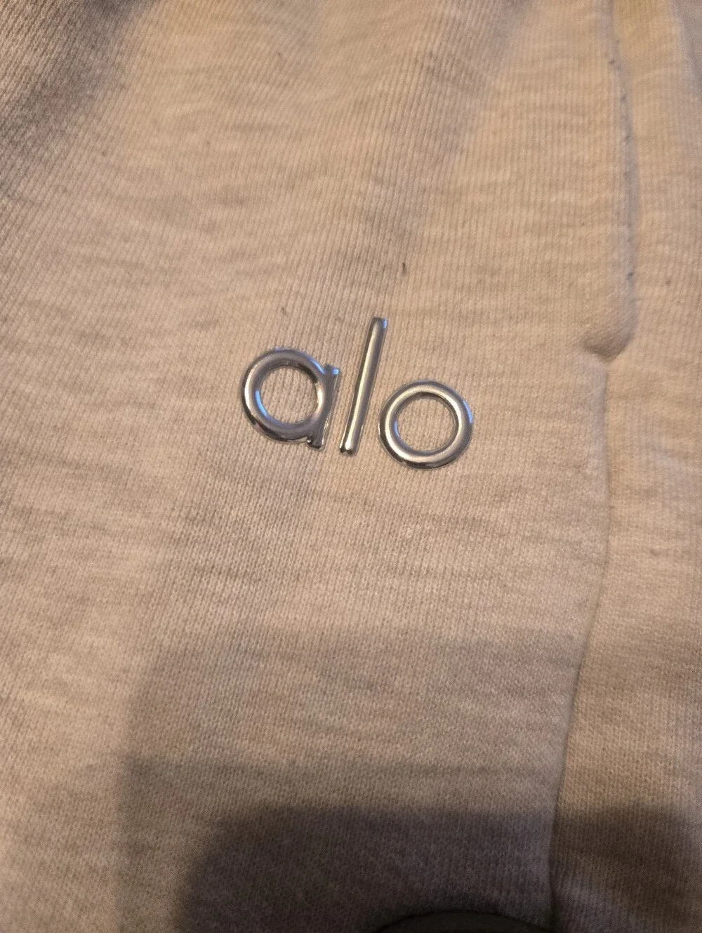 Alo Accolade Crew Neck Pullover Sweatshirt in Oatmeal Heather sz SMALL